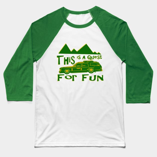 Quest for Fun Baseball T-Shirt by flimflamsam